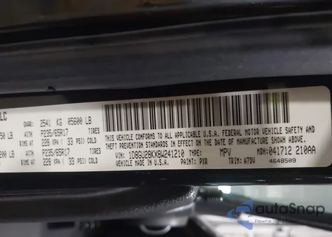 2008 Dodge Nitro Sxt из США, поврежденный, VIN 1D8GU28KX8W241210